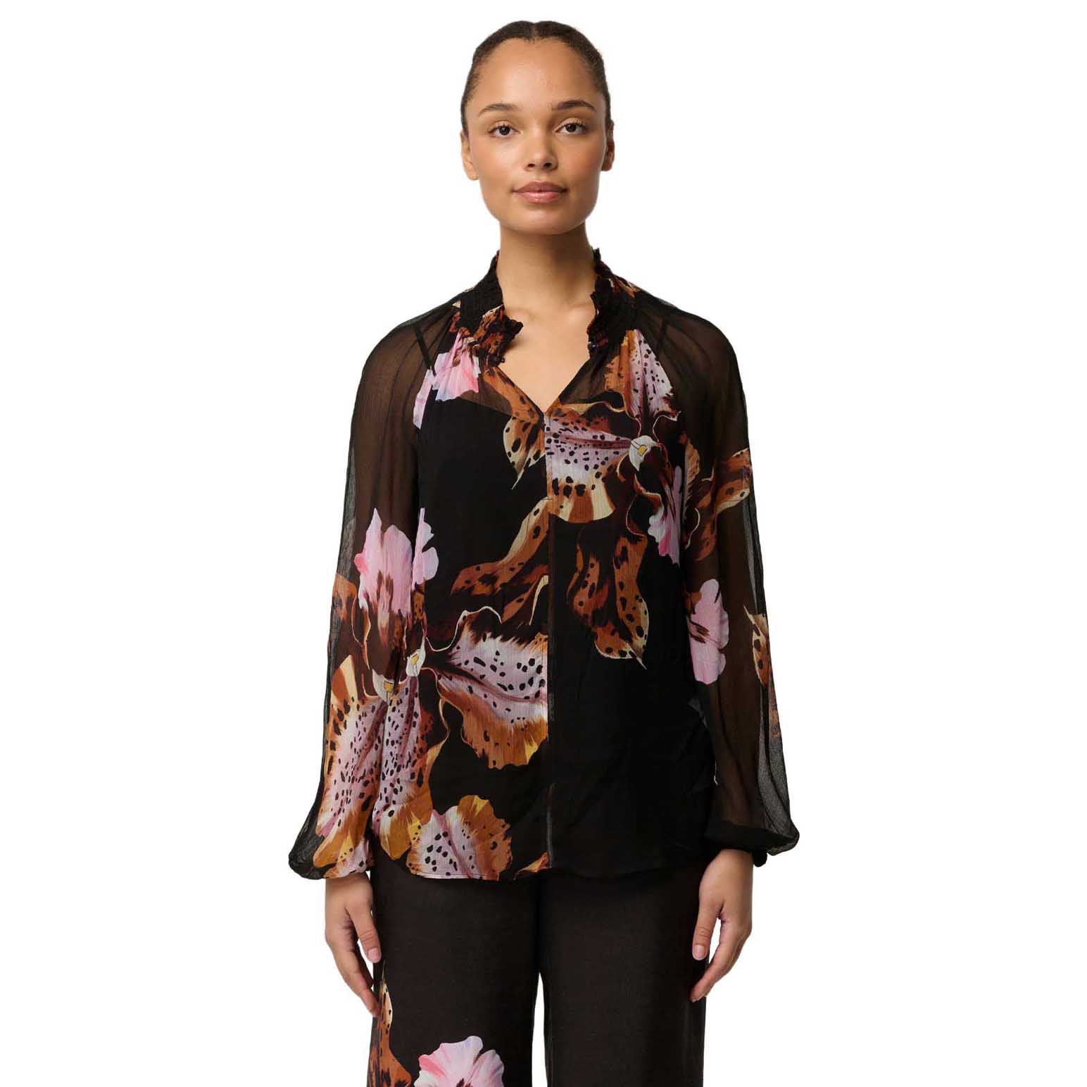 OnceWas Maris Sheer Chiffon Blouse
